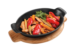 Tigaie picanta cu carnita de pui 