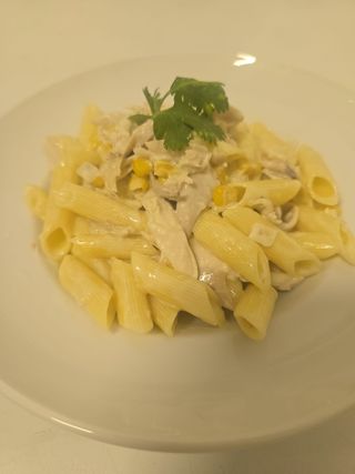 Penne sem Glúten com Salmão ou com Frango