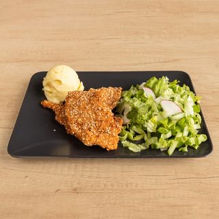 Пилешки филенца със сусам