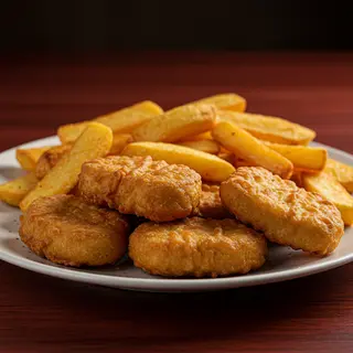 Chicken Nuggets And Chips