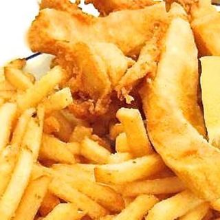 Choco Frito com batatas fritas