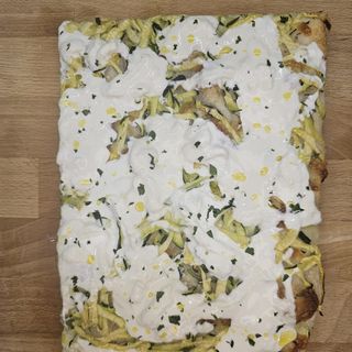 Zucchine e stracciatella teglia intera per 4/5 persone