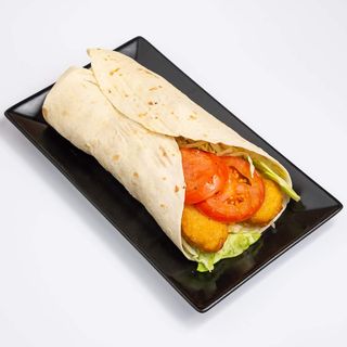 Wrap chicken nuggets