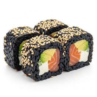 141. Black uramaki sake Philadelphia 4 pezzi