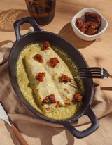 Canelón de verduras de temporada