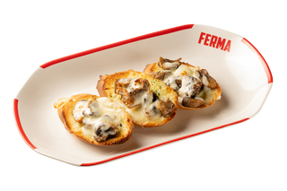 Чесночный хлеб с грибами (120г)