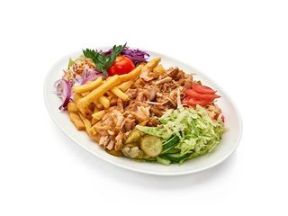 1. Plato Arroz, Carne Pollo , Ternera O Mixta Y Salsas