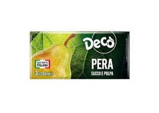 DECO'SUCCO E POLPA PERA 200 singolo 