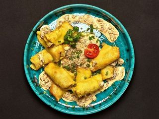 Мінімлинці з куркою, грибами та сиром (200/65g)