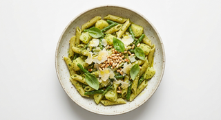 Penne pesto, patate e fagiolini
