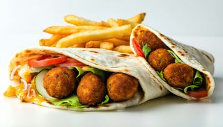 Meniu Shaorma medie cu falafel