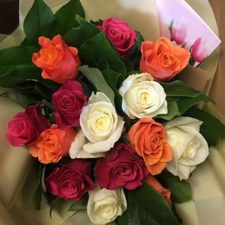 Bouquet de roses mélanges 