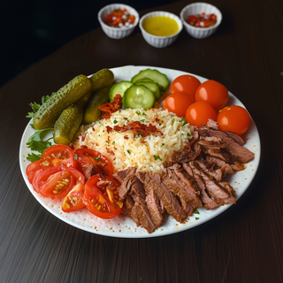 PLATOU DE PUI - VITĂ  CU OREZ 570g