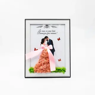 Tablou mic cu licheni - Nasi 15x20