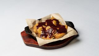 შემწვარი წიწილა მაყვლის წვენში