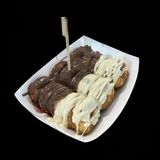 Mini american dounts white chocolatte and nutella