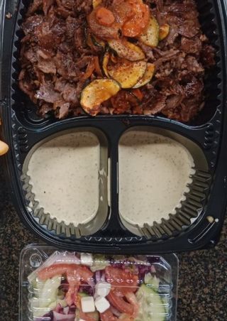 Berliner Gemuse Doner na talerzu FIT