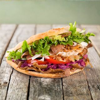 Panino kebab misto grande