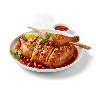 Pollo con salsa piccante