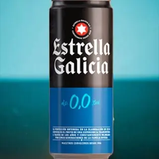 Cerveza Estrella Galicia 0,0  (330ml.)