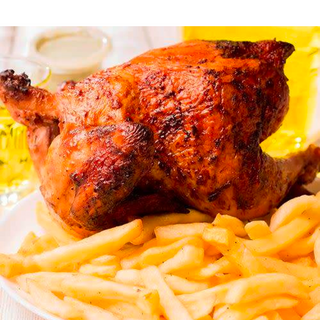 1/2 Pollo Con Patatas Y Ensalada