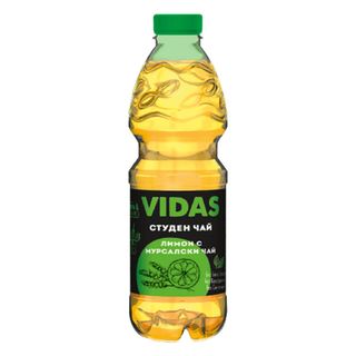 Натурален студен чай VIDAS мурсалски чай и лимон без захар (240мл)