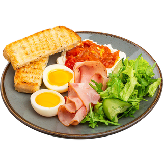 Яйце із шинкою та зерн хлібом(вин)