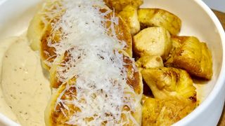 Potato bites with chicken