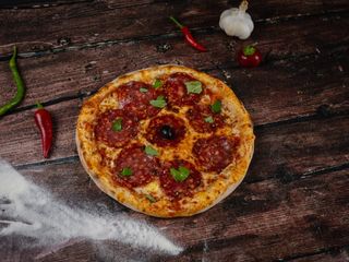 Pizza Salami + Coca-Cola