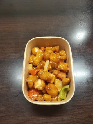 64. Pollo in salsa agrodolce