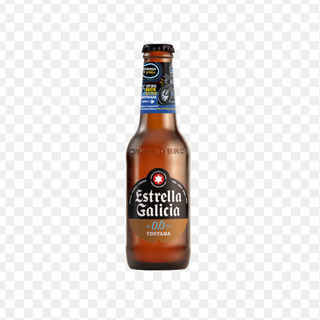 Cerveza ESTRELLA GALICIA 0,0 TOSTADA 