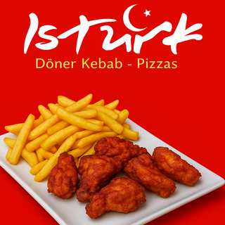 Alitas De Pollo (6 Uds.)  Con Patatas