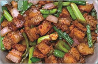 Piept de porc cu legume