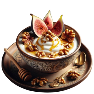 Bowl Cuenco Mediterráneo Con Higos Y Miel