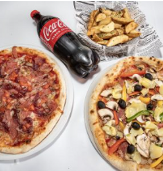 Súper oferta 2 uds. pizzas 28 cm.