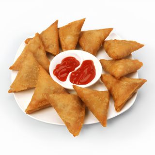 A Pair Of Vegetable Samosa