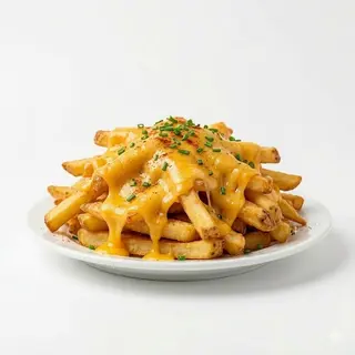 Patatas Fritas Con Queso Gratinado