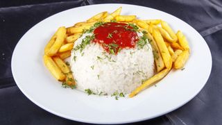 Гарнир сложный: рис и фри