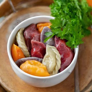 Pierogi z serem i szpinakiem