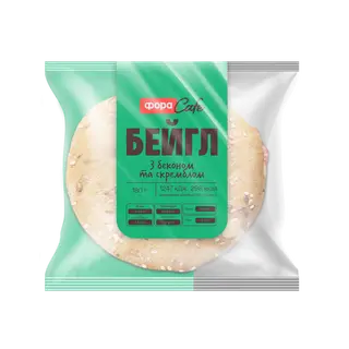 Бейгл з беконом та скремблом 190г