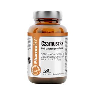 Olej z czarnuszki zimnotłoczony 1000mg 60 kapsułek softgel PharmoVit