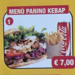 Menù panino kebap con bibita a scelta