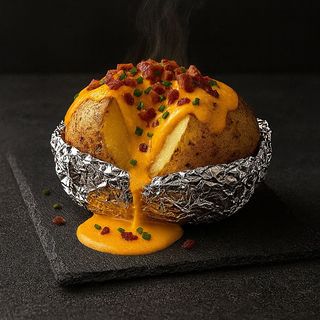 Patatas Rellenas Al Carbón