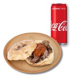 Somun sač jagnjetina + coca-cola 0,33
