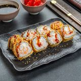 Տաք ռոլ ֆիլադելֆիա մանրածովախեցգետնով