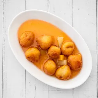 Cerdo Agridulce (Bolas Rebozadas)