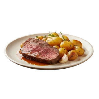 Телешко печено в картофи