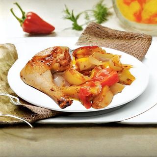 Coscia di pollo con patata