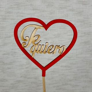 Pick Madera "Te Quiero"