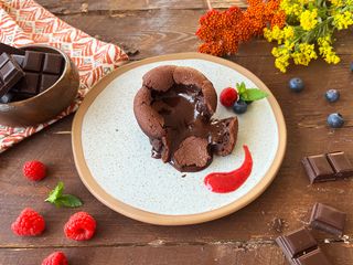 Coulant de chocolate (porción)